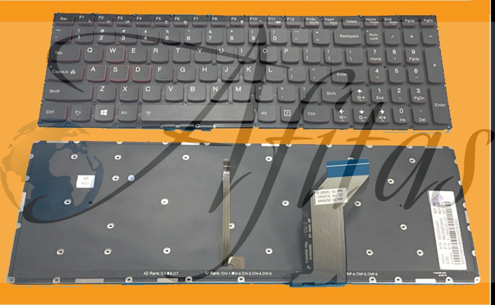 Lenovo Ideapad Y700 Y700-15ISK Y700-17ISK klaviatūra